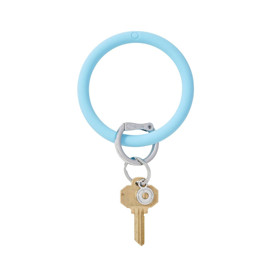 Silicone Big O® Key Ring - Sweet Carolina Blue